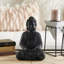 Sculpture de Bouddha en céramique avec sculptures gravées et détails en relief-982372238-982372239