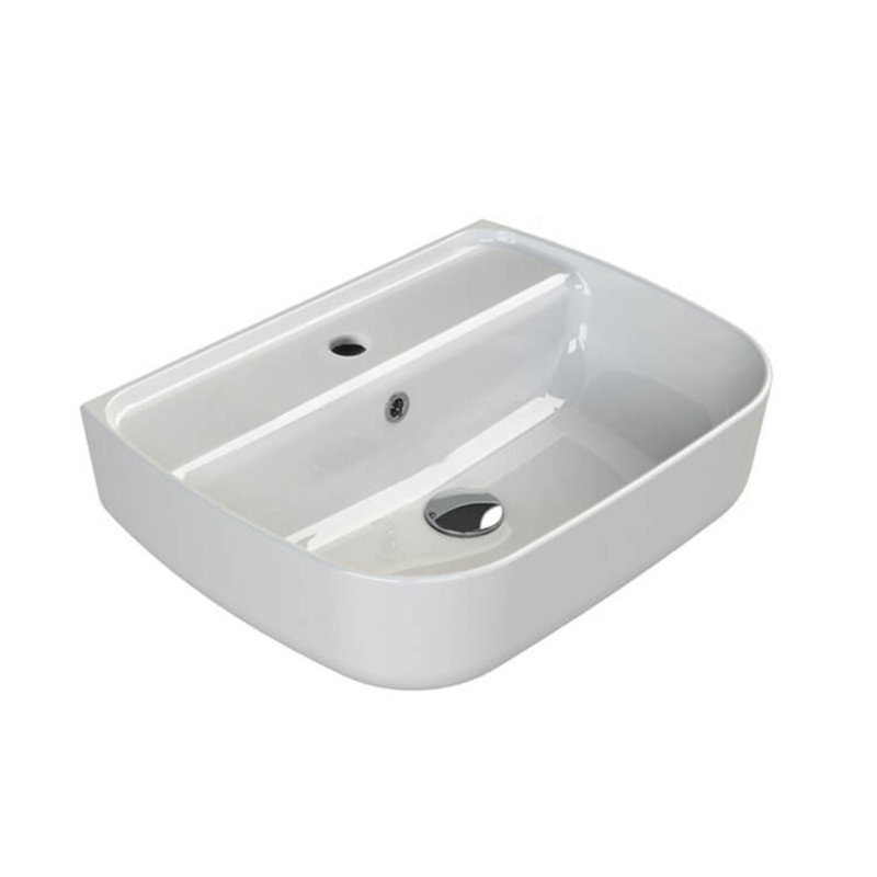 Lavabo pour salle de bain CeraStyle, Robinets monotrou