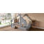 Lit de plancher avec fenêtre et petite tablette, lit de plancher en bois massif avec toit en forme de maison, sans sommier-1867066175-1867066171