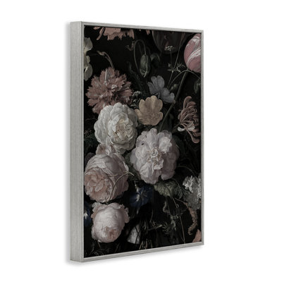 Arrangement foncé de fleurs, estampe numérique, conception par Annabelle Hall