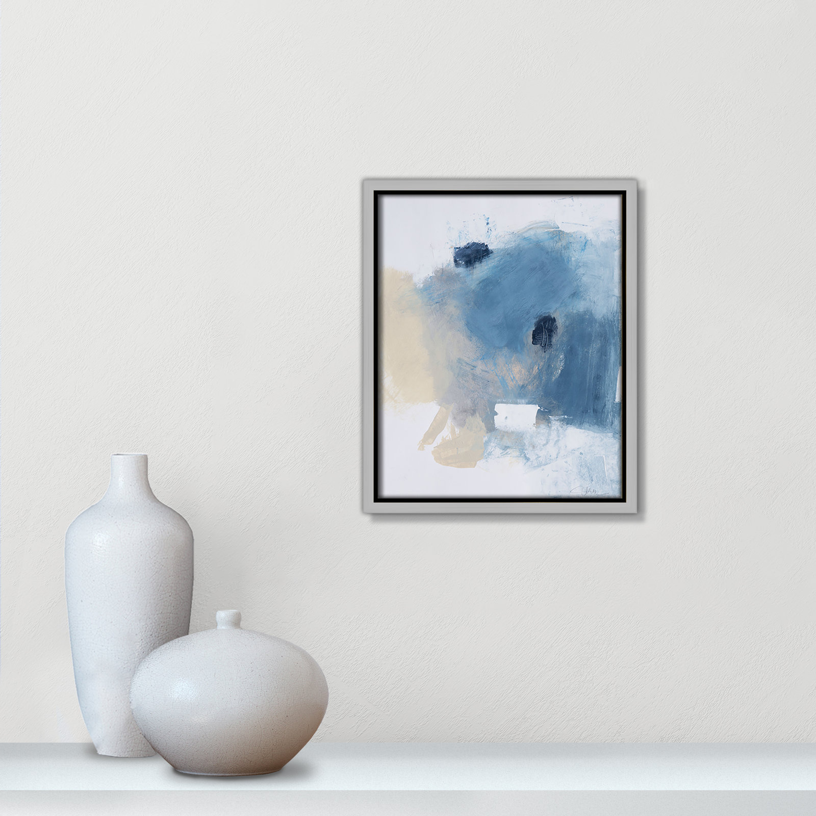 Coastal Carnival I Print by Casa Fine Arts, No Mat, 11.5" H x 9.5" W x 2" D, Silver Floater Framed Canvas