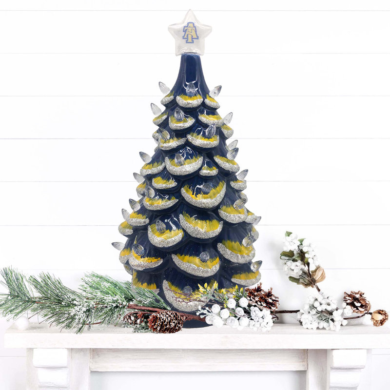 Arbre en céramique NCAA College Spirit, North Carolina A&T Aggies