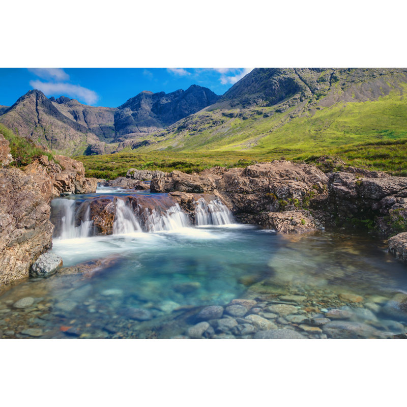 Waterfall On The Isle Of Skye - Wrapped Canvas Print, 30cm H x 46cm W x 3.8cm D