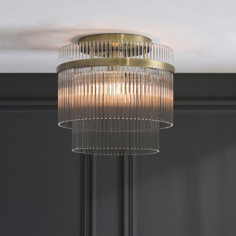 Clear Glass Flush Mount