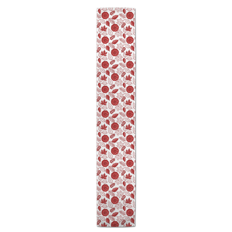 Chemin de table Safira, 72 po x 16 po, Rouge