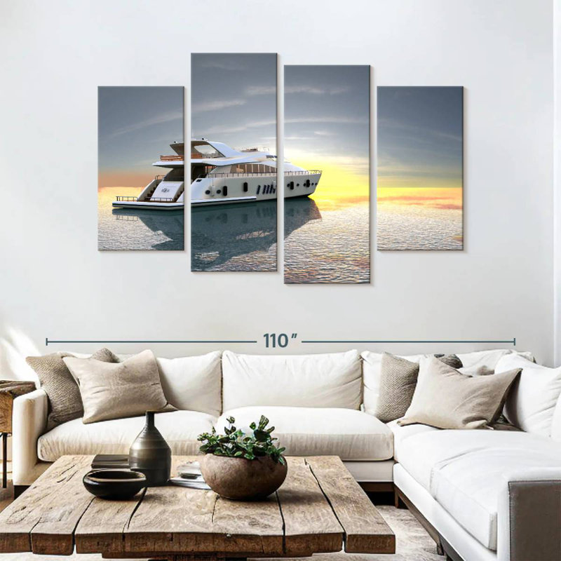 Mehar Grey Sky, 54" H x 84" W