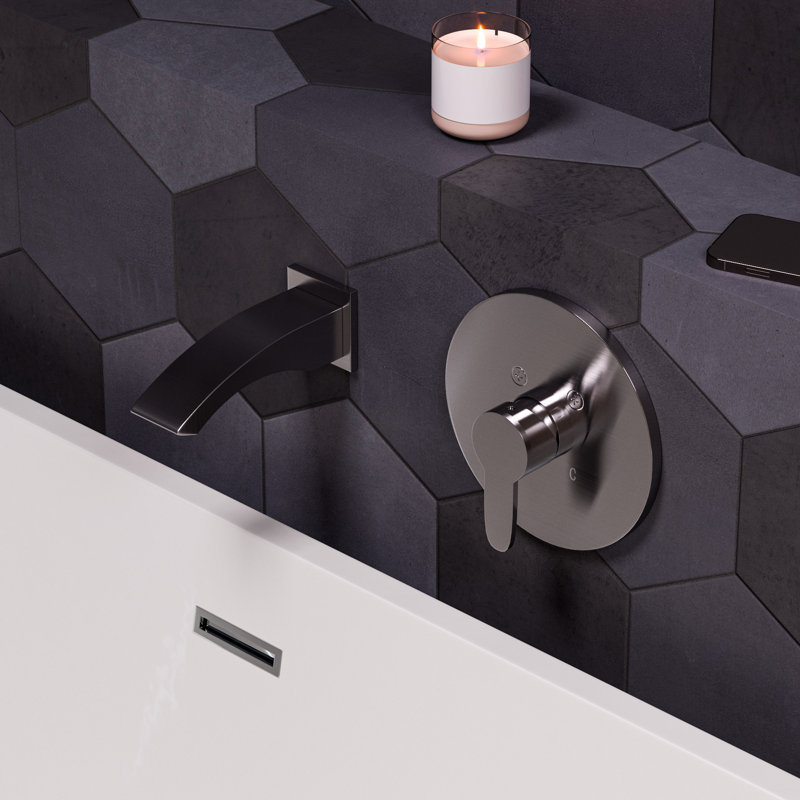 Wall Tub Spout, Brushed Nickel