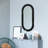 Benjamin Oval Wood-Framed Wall Mirror