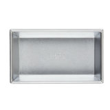Pro-Bake Bakeware Aluminized Steel Loaf / Meatloaf / Bread Pan, 9.5 Inch x 5.5 Inch, Silver