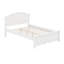 Lit plateforme en bois avec tête de lit en forme de fleur-1769270135
