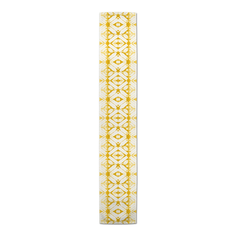 Chemin de table Bonzie, 90 po x 16 po, Jaune