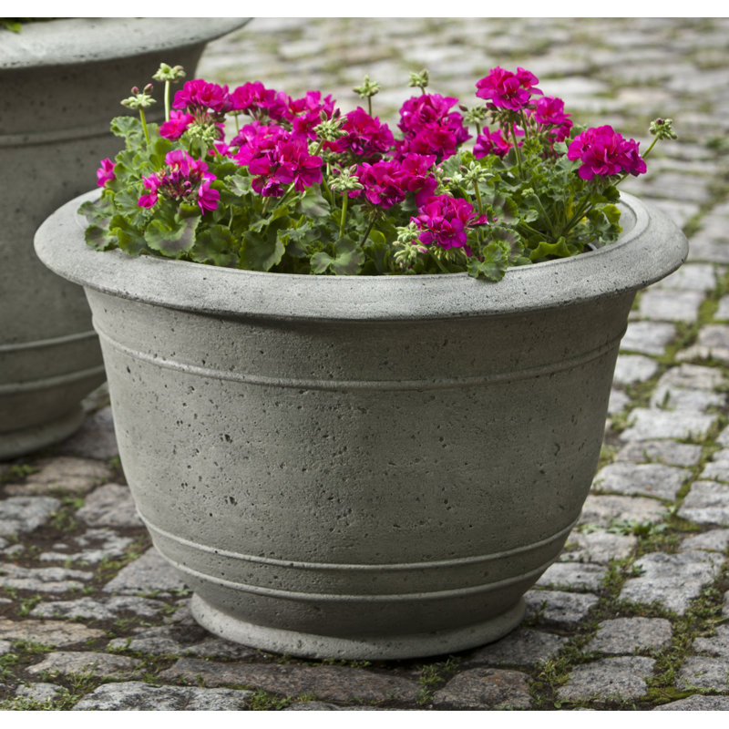 Pot à fleurs en pierre Padova, H 18,25 po x l 28,25 po x P 28,25 po, Pierre alpine