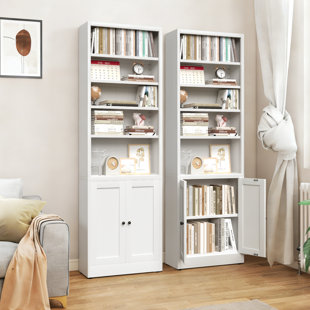 180.3cm H x 59.9cm W Metal Standard Bookcase