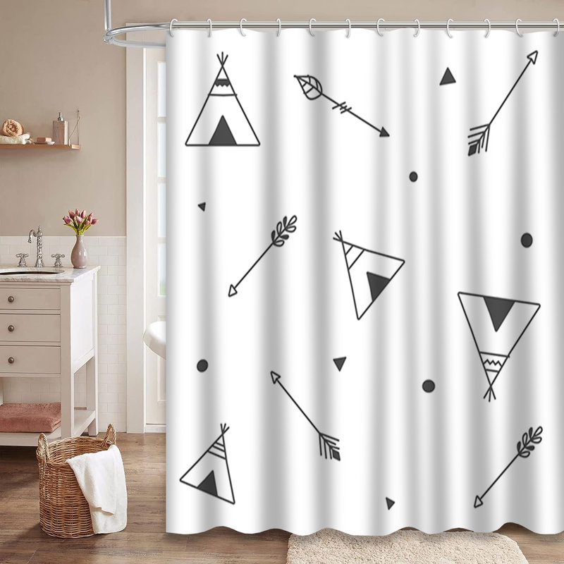 Rideau de douche Tribt Native American Aztec, L 72 po x l 72 po