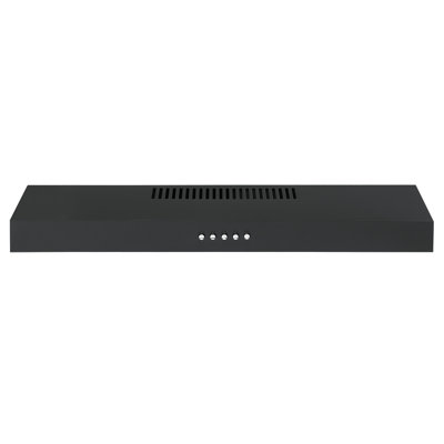 Ancona 24” 110 CFM Convertible Under Cabinet Range Hood in Matte Black
