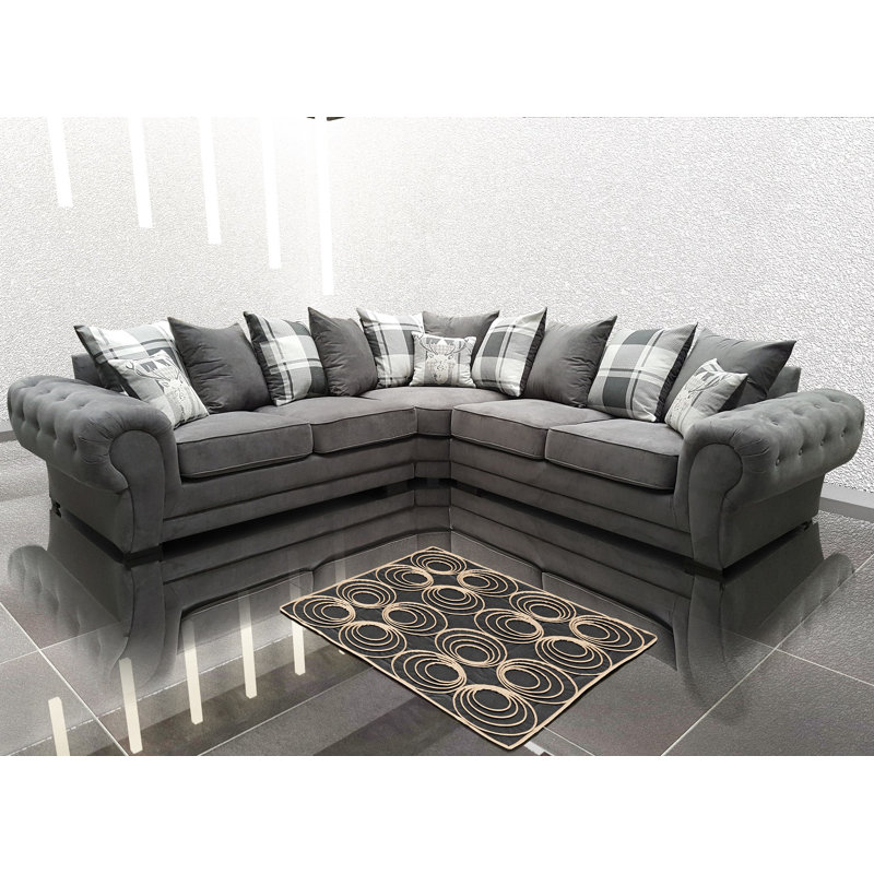 Franciscan 5 Seater Corner Sofa , Dark Grey