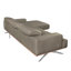 Edeltraut Genuine Leather Corner Sofa with Wooden Frame-1260026510-1260026505