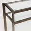 Linley 63'' W Glass Console Table