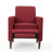 Button Tufted Upholstered Manual Push-Back Recliner -1831055568