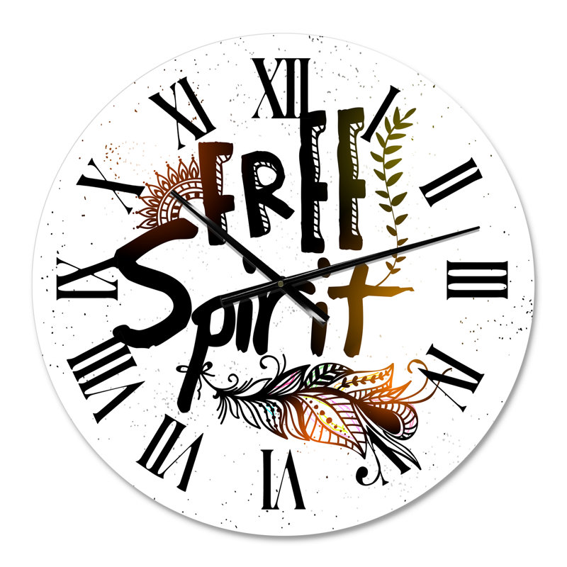 Horloge murale bohème et éclectique, Petit