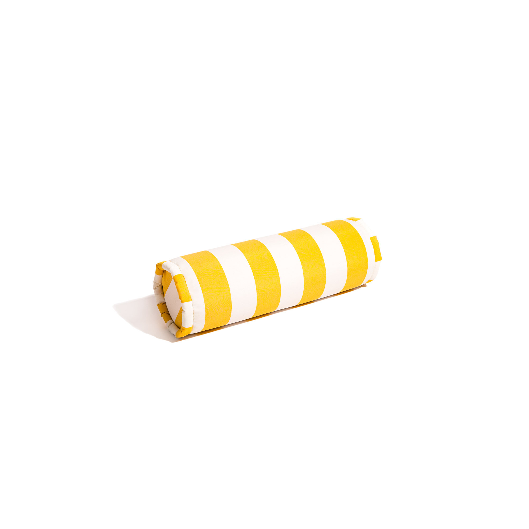 Calvi Outdoor Bolster, Yellow Striped