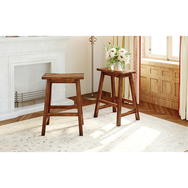 Stylish And Functional Counter Height Wood Kitchen Dining Stools For Small Spaces