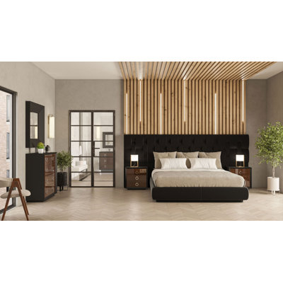 Jio Black King size Bed