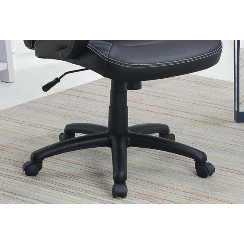 Chaise de bureau rembourrée 1pc, Noir