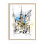Vintage Old Europe View I - peinture sur toile encadrée