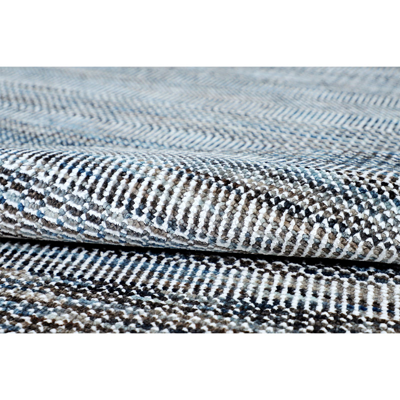 Area Rug in Silver, Rectangle 10' x 14'