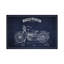 Harley-Davidson Navy Blue Patent Blueprint - Wrapped Canvas Print-1945287988