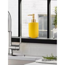 Yellow Mustard Bathroom Accessory Set - 4 Pieces - Fashionable & Practical