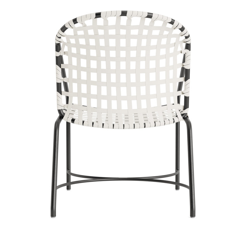 Kantan Outdoor Lounge Chair, Textured Pewter/White Lite