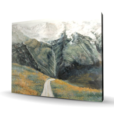 Paysage montagneux sur toile - superbe art de chambre à coucher