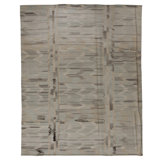Flatweave Wool Area Rug in Wheat