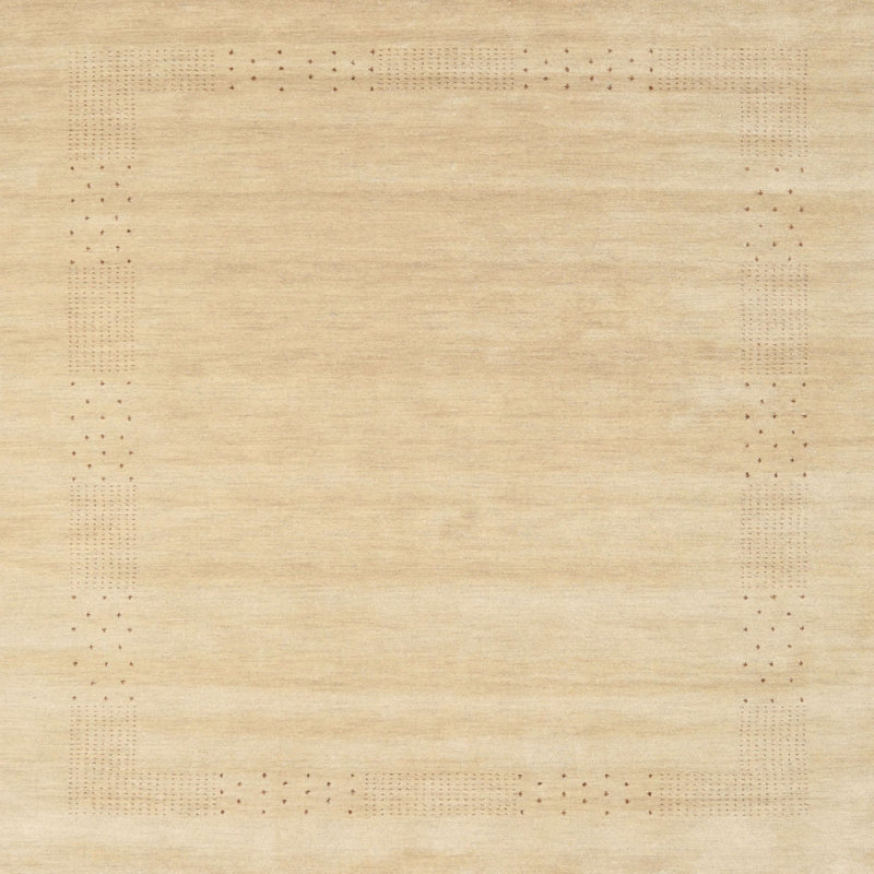 Tapis abstrait beige, Carré 6 pi