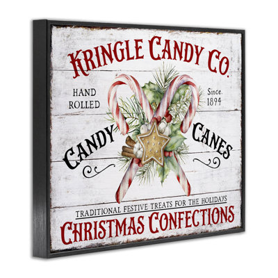 Fresh Christmas Confections Black Framed Giclee Art by Creatif Belle