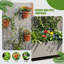 Boîte à fleurs en métal avec treillis et roues-1355334591-1373308970