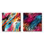 Cylin - Ensemble de 2 carrés à motif abstrait en métal-102678288