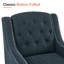 Fauteuil d'appoint Leomar, garniture cloutée-883631758