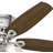 Builder Low Profile 52" 5 - Blade Flush Mount Ceiling Fan with Lights and Pull Chains-56421043