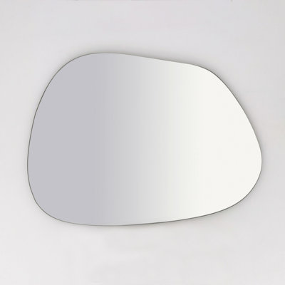 Erwann Wood Flat Wall Mirror