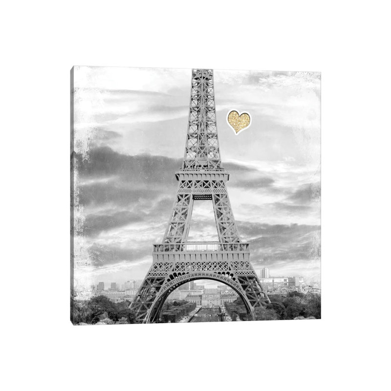 Meet Me In Paris 2 by Kimberly Allen - Wrapped Canvas Gallery-Wrapped Canvas Giclée, 45.72 cm H x 45.72 cm W