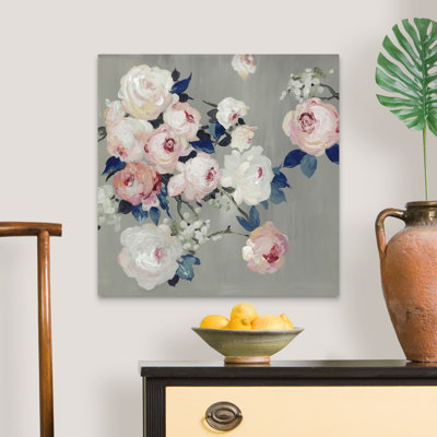 " Cobalt Leaves " Painting Print