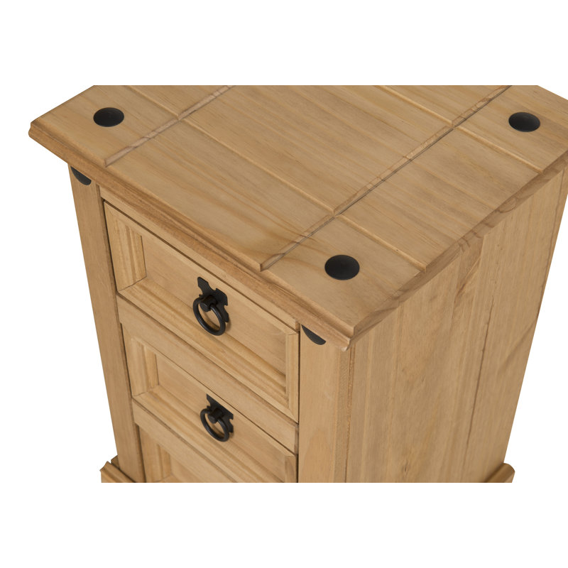Bridewell 35cm W Solid Wood Bedside Table