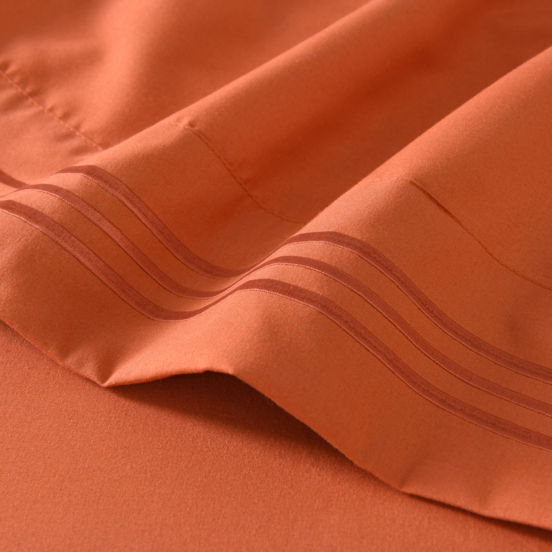 Ensemble de literie 3/4 pièces, Orange, Simple
