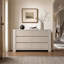 Commode Pura 55'' à 6 tiroirs avec grand espace de rangement, chêne clair-17444746