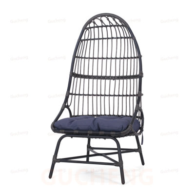 Cocoon Chair with Basket Shape and Faux Rattan, Perfect for Cozy Lounging and Modern Decor.