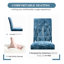 Chaises de salle à manger modernes et rectangulaires de couleur bleu lac avec 2 chaises en bois massif et acier et rembourrage en chenille rembourré de mousse à ressorts en S confortable-1165973114