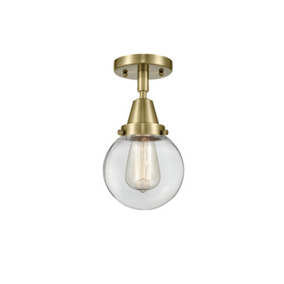 Alphonsa Glass Flush Mount
